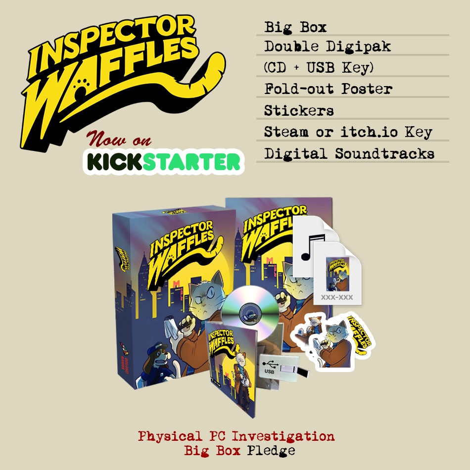 Inspector Waffles Early Days Kickstarter