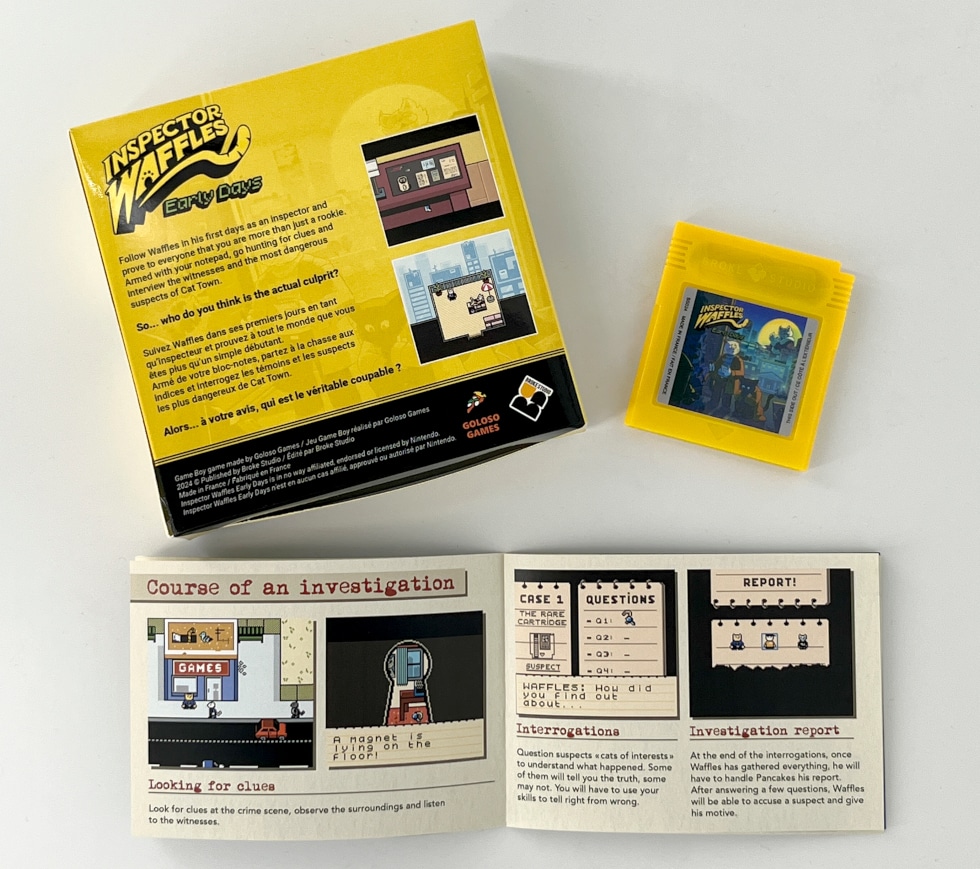 Inspector Waffles Early Days Game Boy