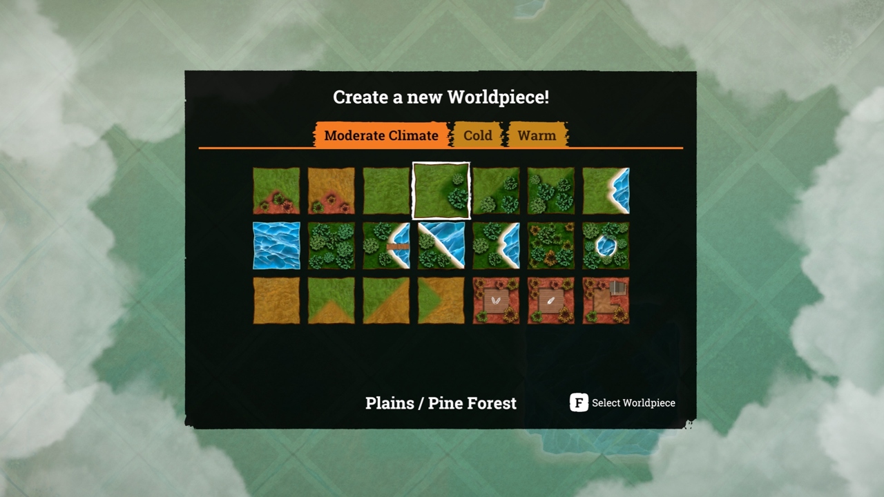 Above Snakes tile selection