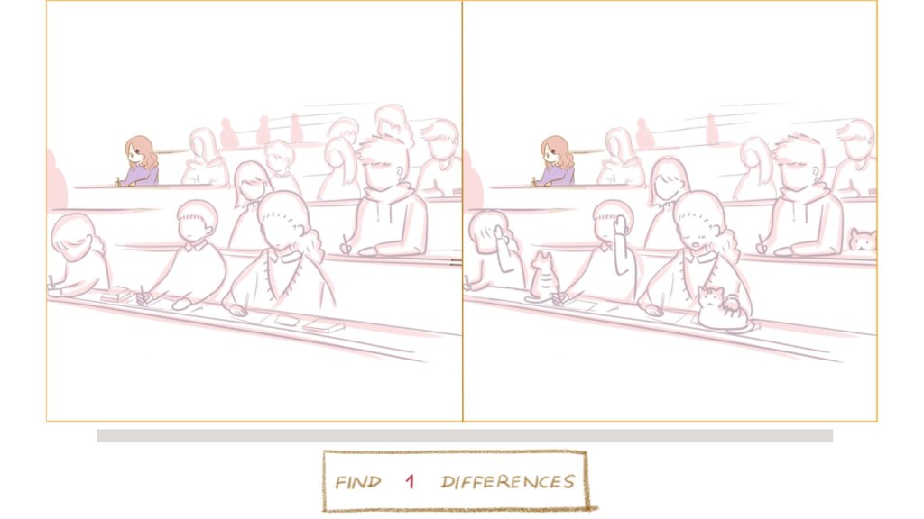 Find just one difference between these two images.