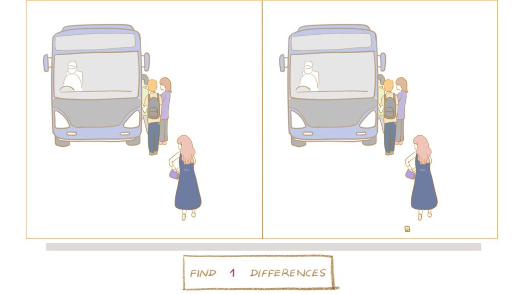Find only one difference between the two almost identical images.