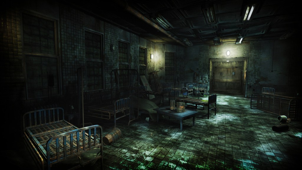 A room in the abandoned asylum.