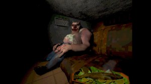 The monster wants to eat.