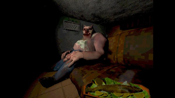 The monster wants to eat.