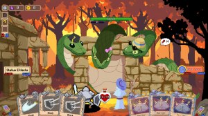 2 good friends are facing a dangerous monster.