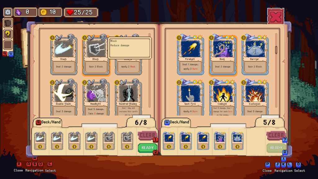 Each class in Duo Quest comes with unique cards.