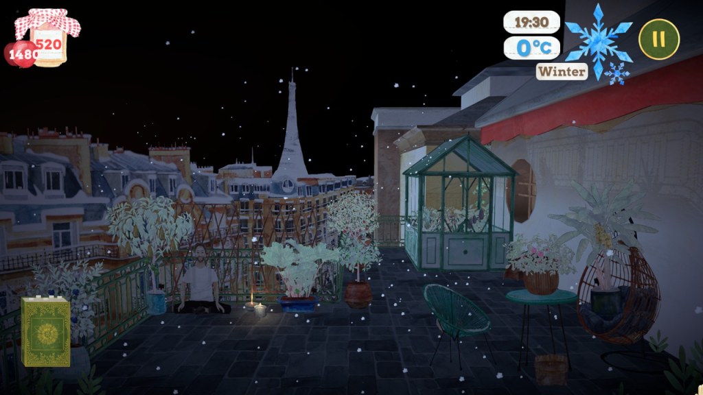 A harsh winter night in Paris.