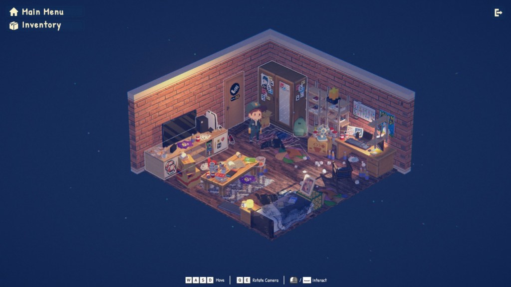 The apartment of Adam is a mess in Project Homecoming Haven.