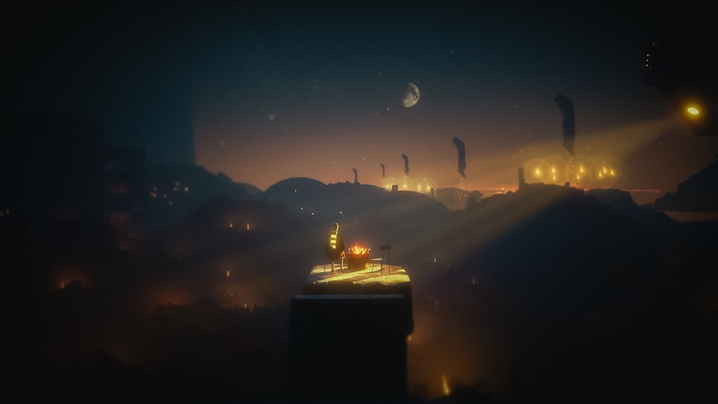 Everything seems so peaceful and quiet from up here.