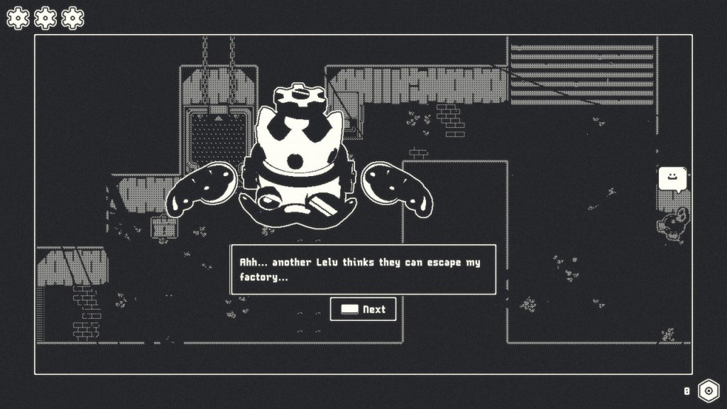 Well, you are a Lelu and you will try to espace the toy factory.