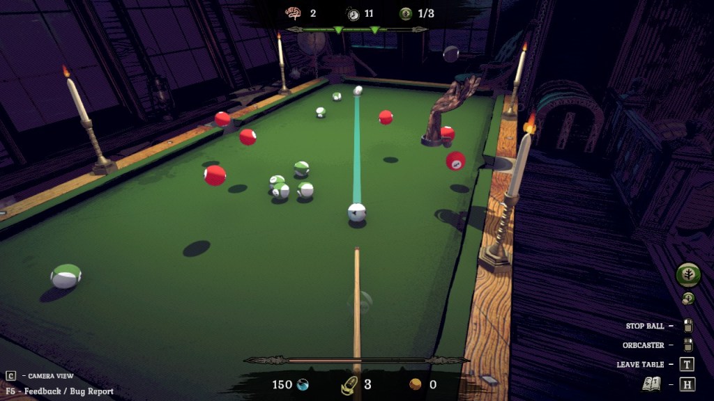 Don't touch first the red balls with the cue ball.