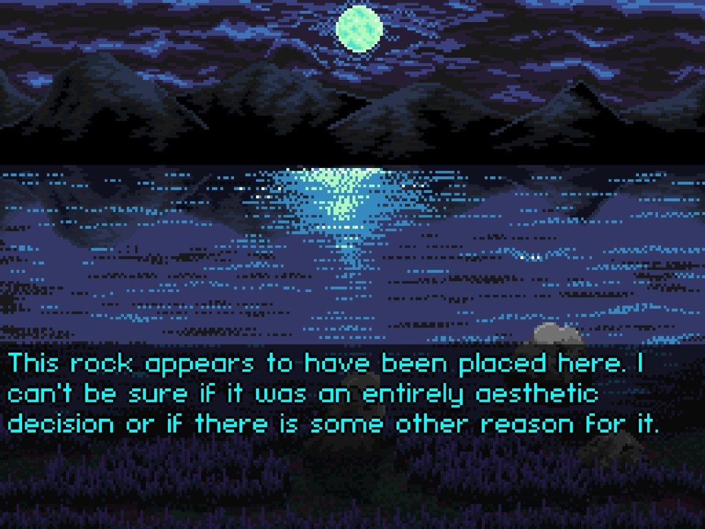 The full moon rises behind the mountains.